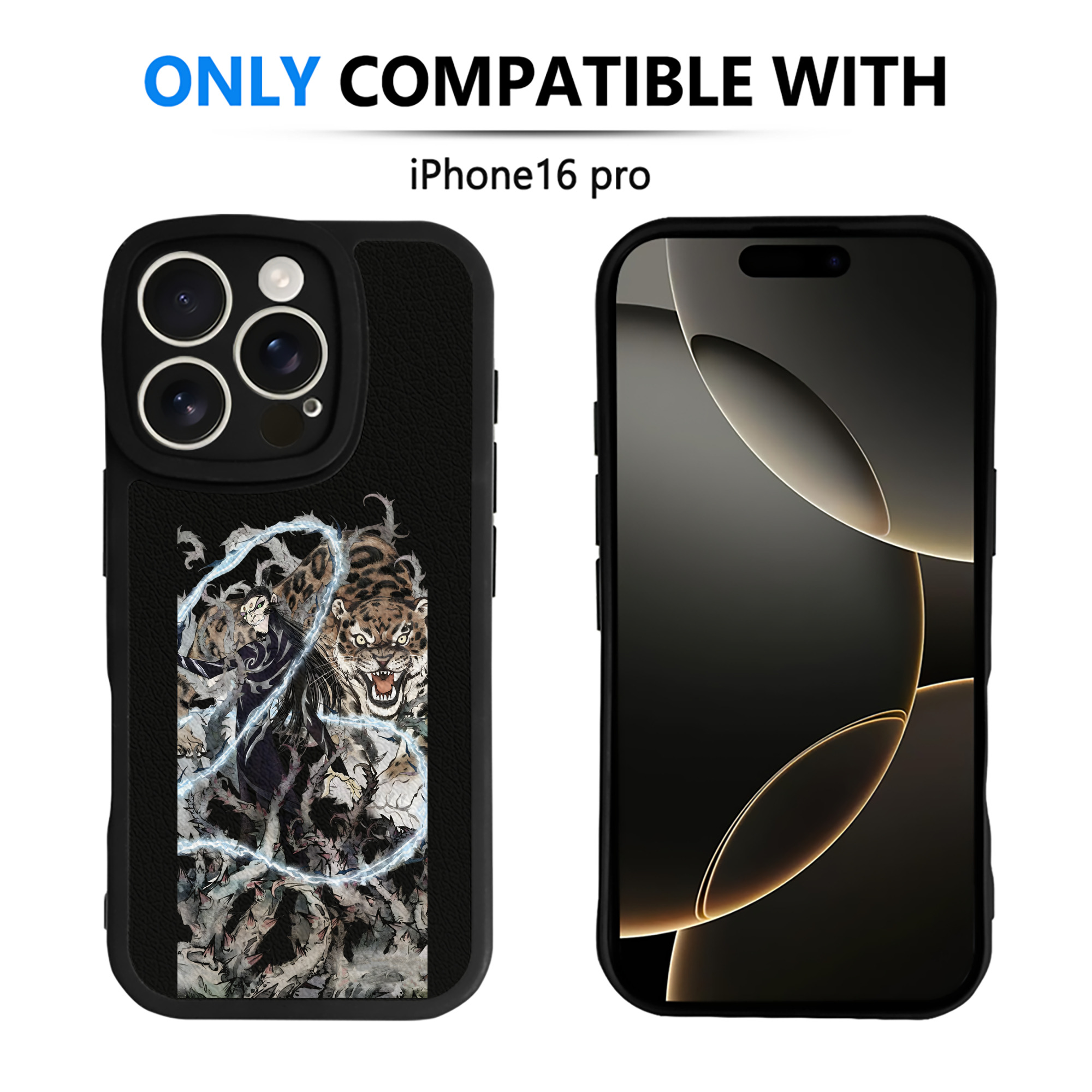 （画像用） Ne Zha 2 ナタ 魔童の大暴れ 【iPhone 16シリーズ対応】シリコンスマホケース（レザー調） 材質：シリコン